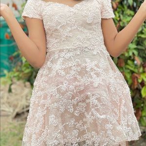Pale Pink Lace Dress